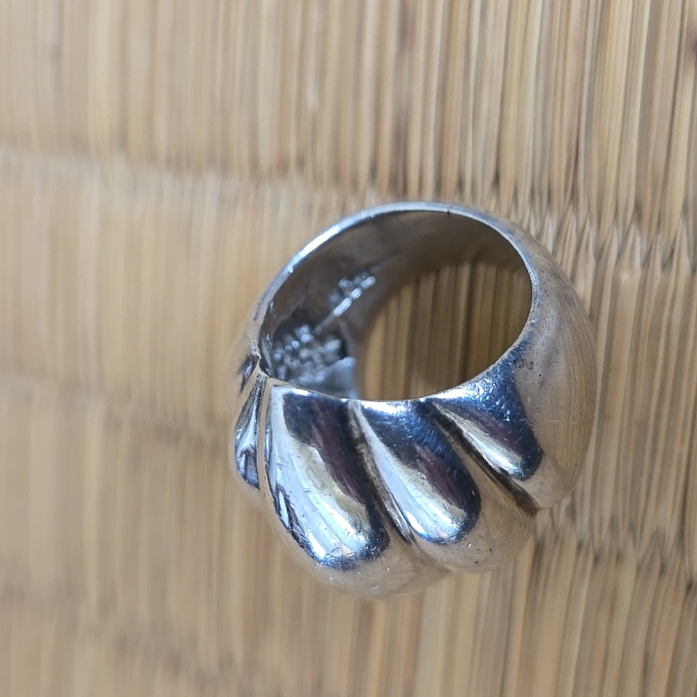 Bold Silver 925 Ring - image 4